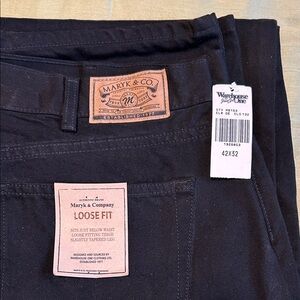 Maryk & Co Black Loose Fit Jeans. 42 waist 32 Leg.